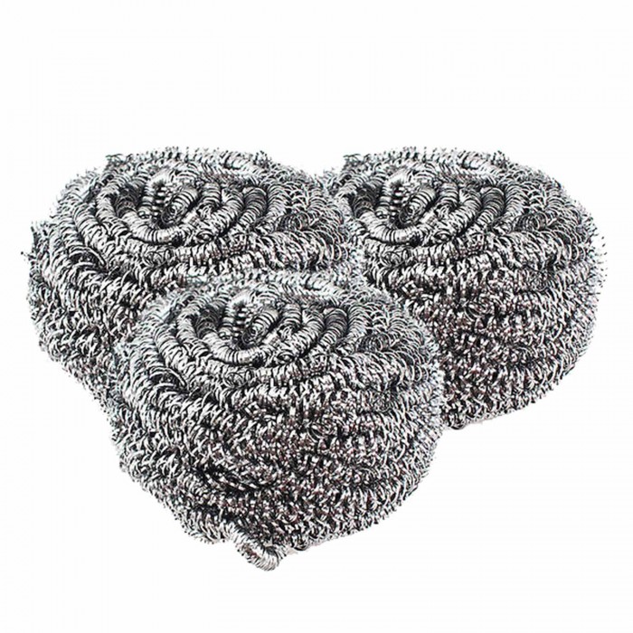 HARFINGTON Set Of 4 Stainless Steel Scrubber Pads, Grill