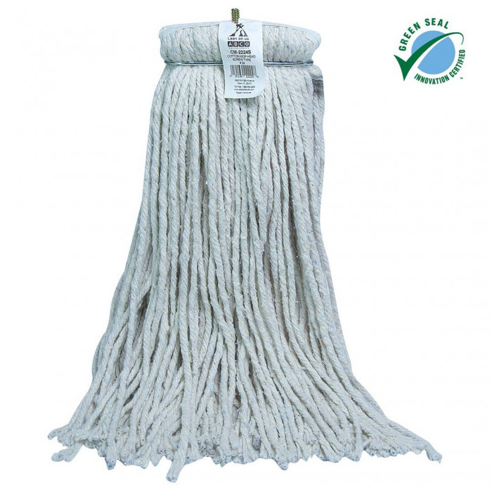 ABCO Industrial 24Oz Cotton Deck Mop 2/Pkg JW-CD-5024I 