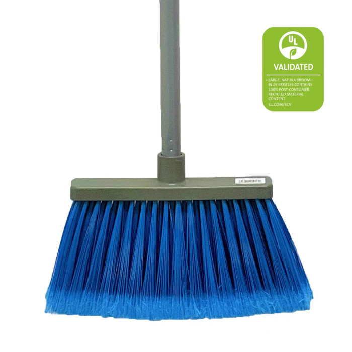 Large, Natura broom w/ 48” grey handle, lnbg