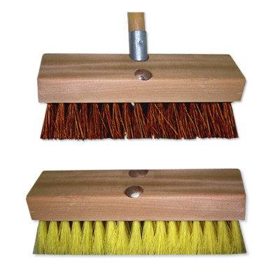 Deck Scrubs with Wood Block