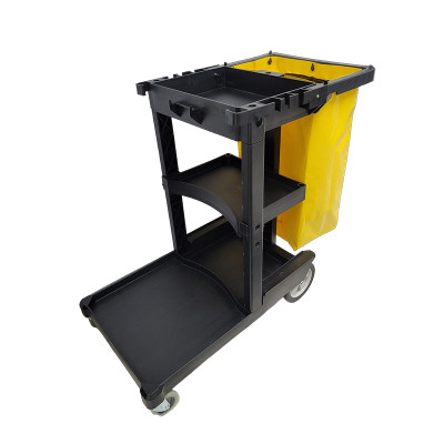 3 Shelf Janitor Cart